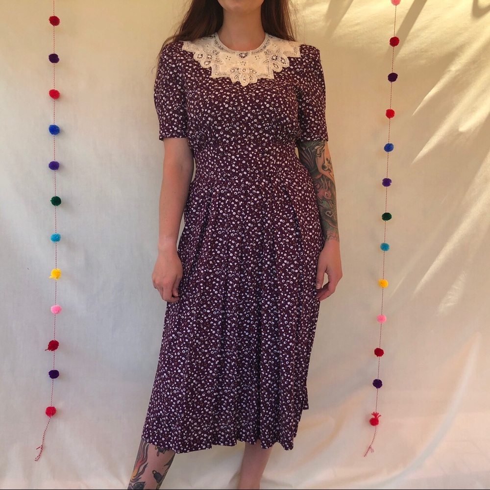 Little house on the prairie midi dress